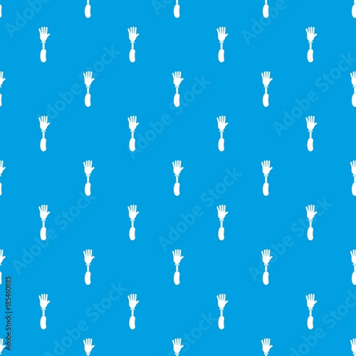 Prosthesis hand pattern seamless blue