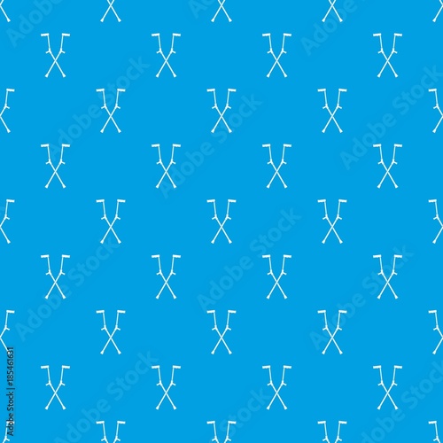 Other crutches pattern seamless blue
