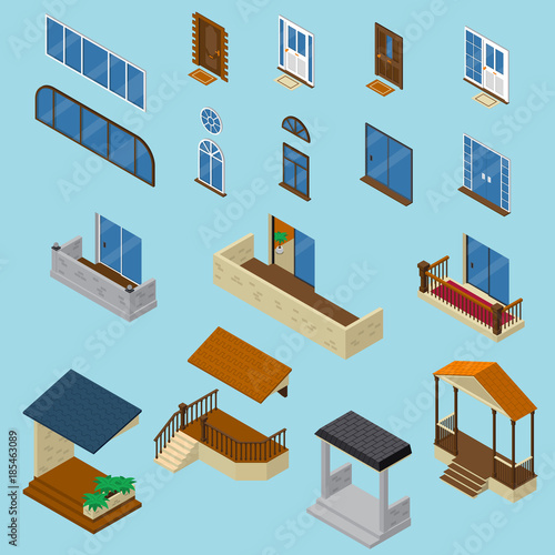 House Isometric Constructor Set