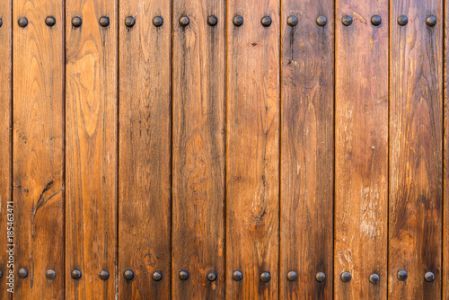 Old door texture with nails. photo