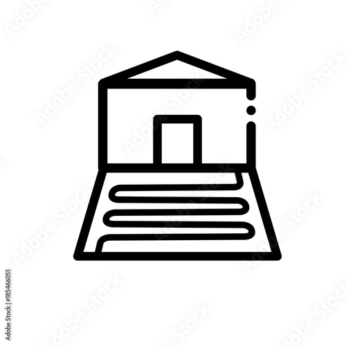 Underfloor heating vector icon
