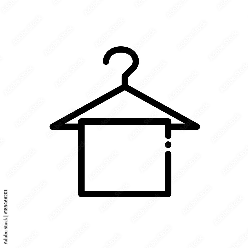 Clean towel vector icon Clean towel vector icon