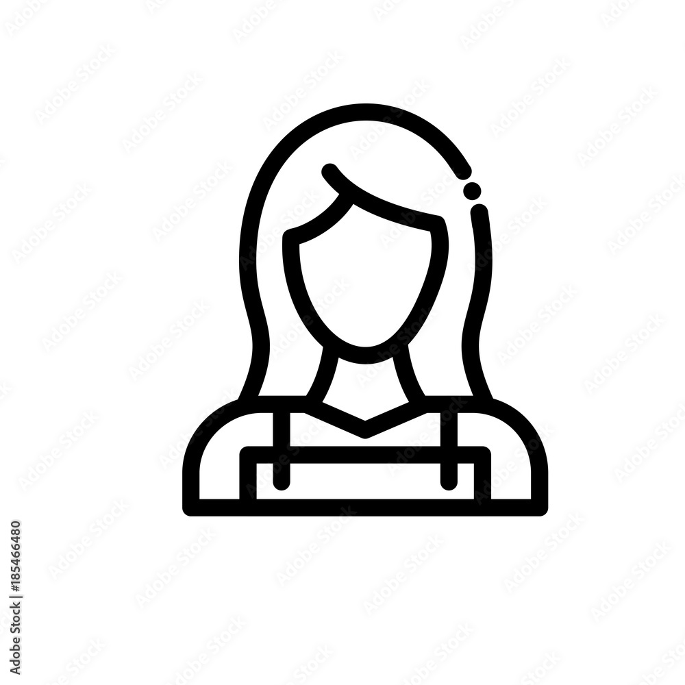 Cleaning lady vector icon Cleaning lady vector icon