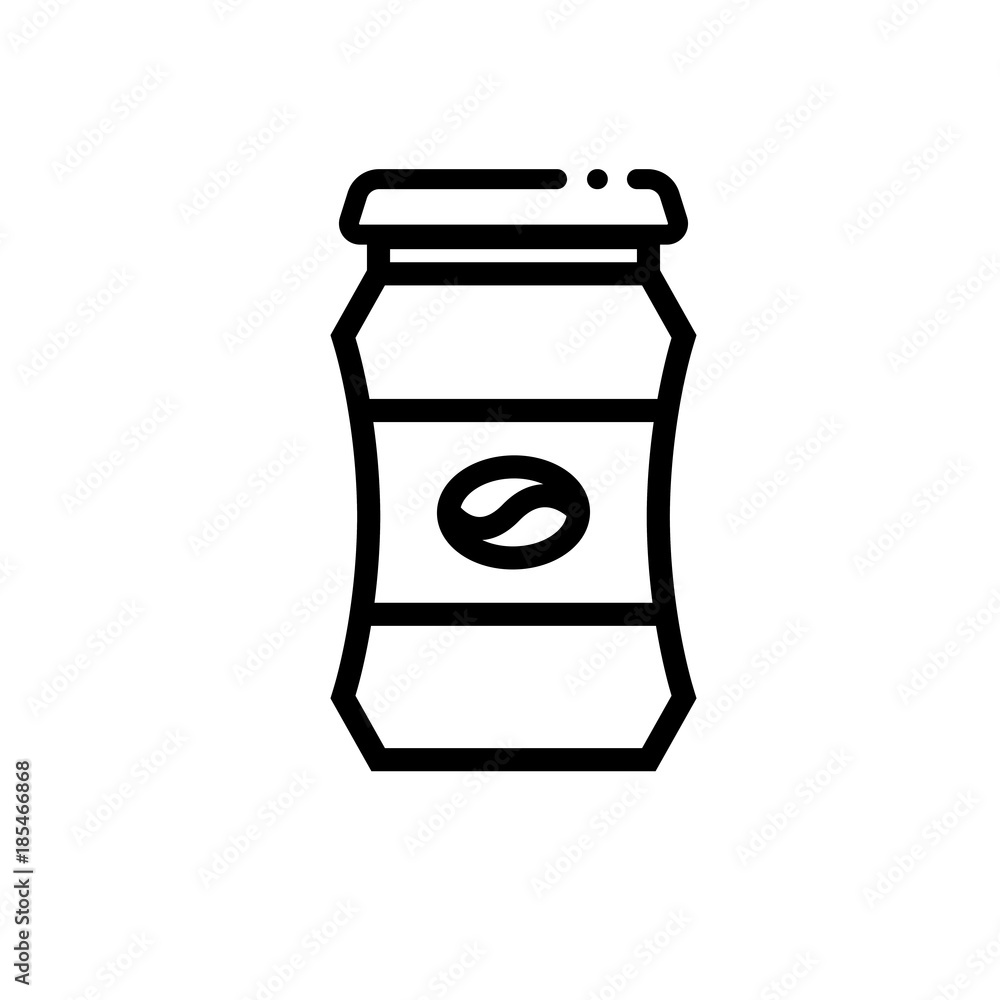 Instant coffee vector icon Instant coffee vector icon