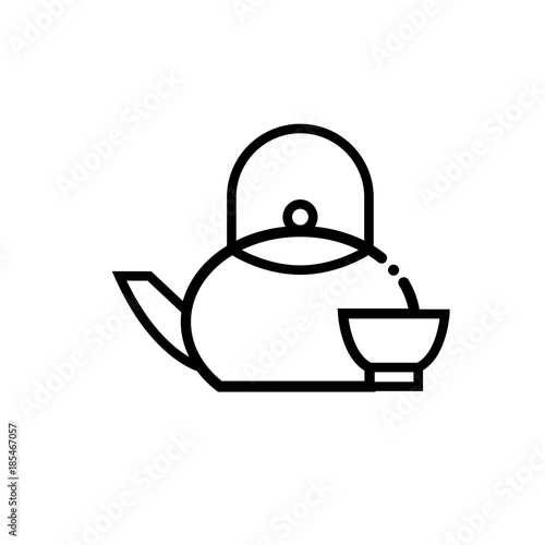 Tea ceremony vector icon