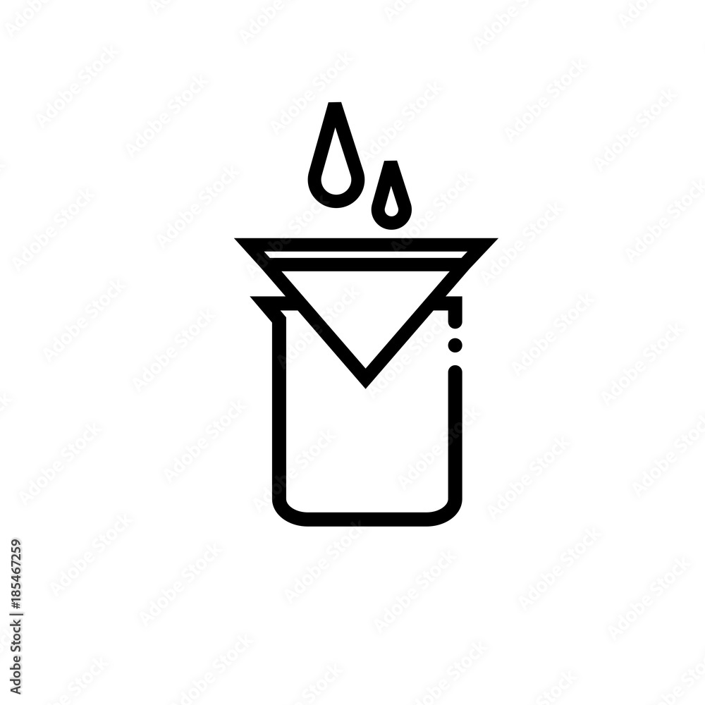 Drip brew vector icon Drip brew vector icon