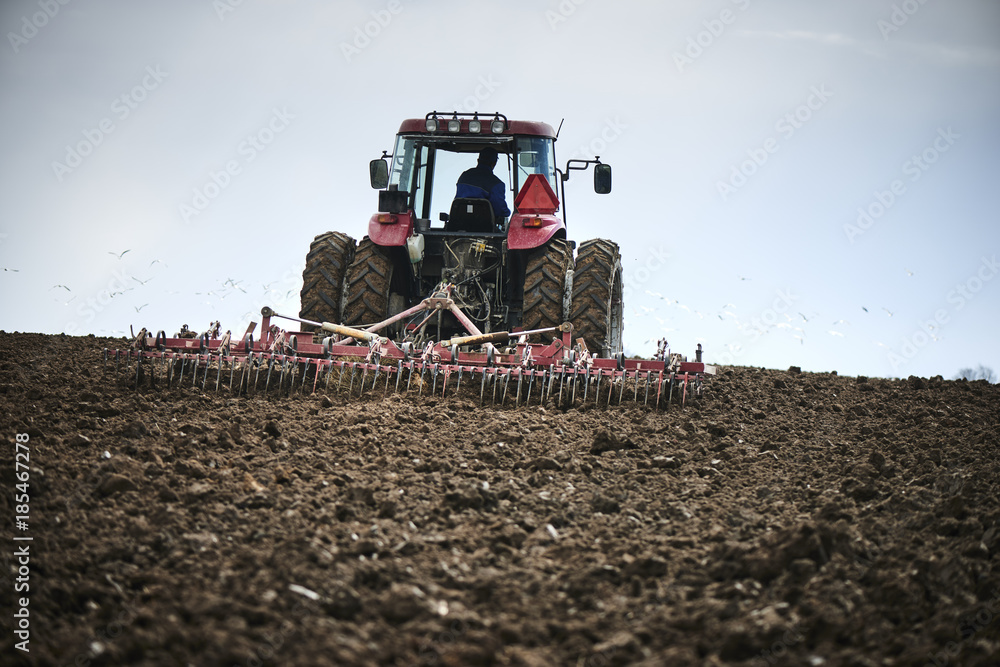 A manure spreader A manure spreader
