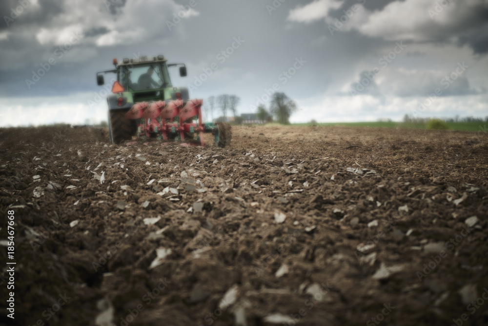 Fototapeta premium A manure spreader