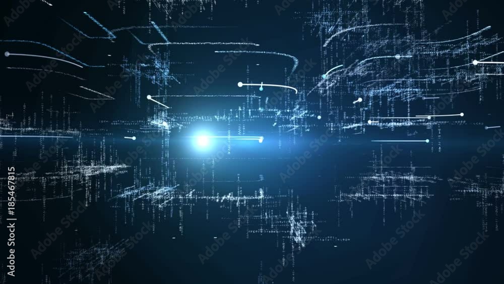 3D rendering: Particle animation of the word Technology on black background 3D rendering: Particle animation of the word Technology on black background
