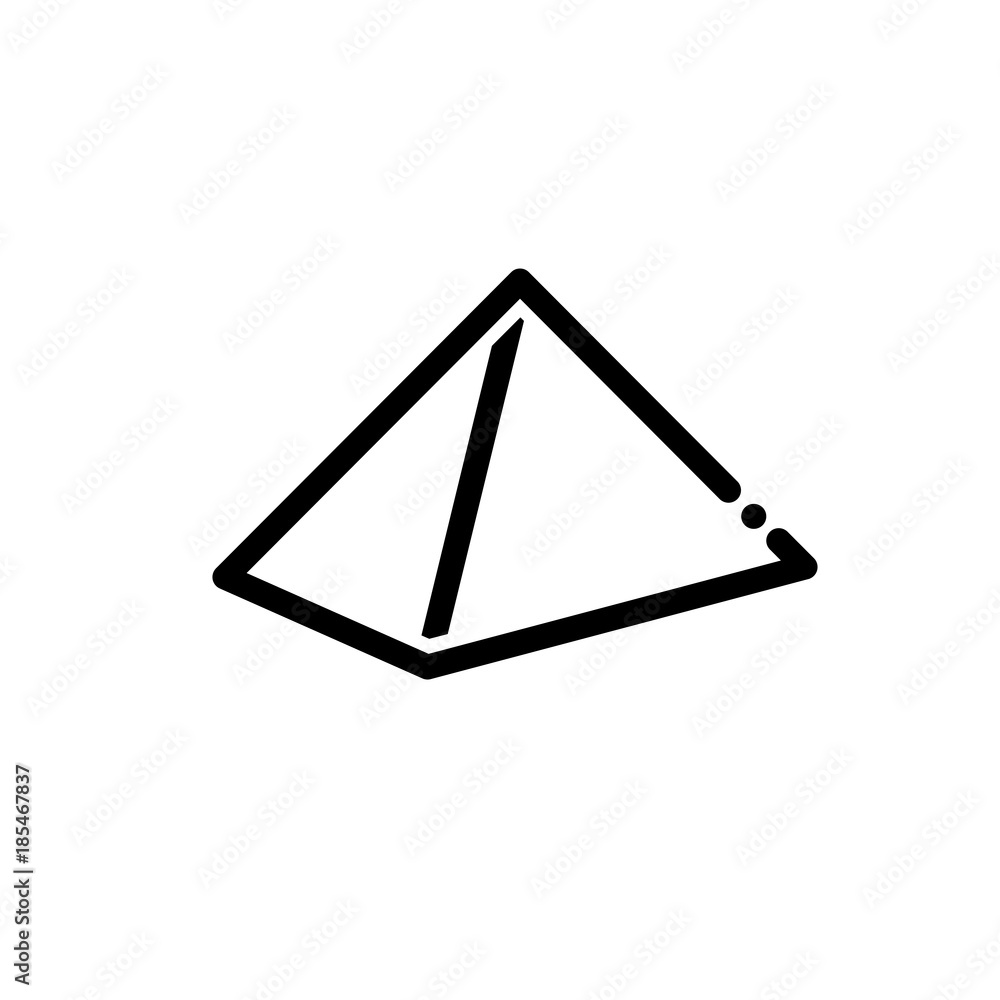 Pyramid vector icon Pyramid vector icon