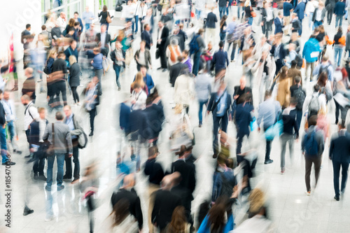 blurred business people photo