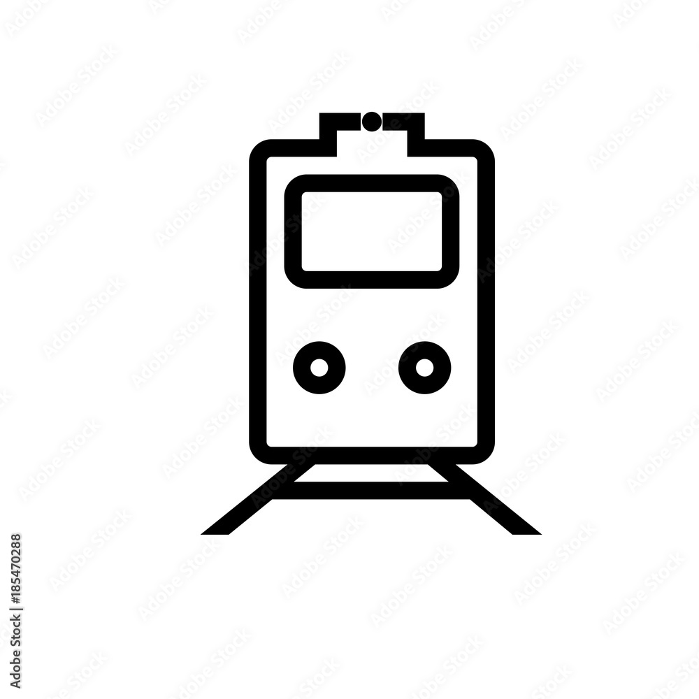 Fototapeta premium Subway vector icon