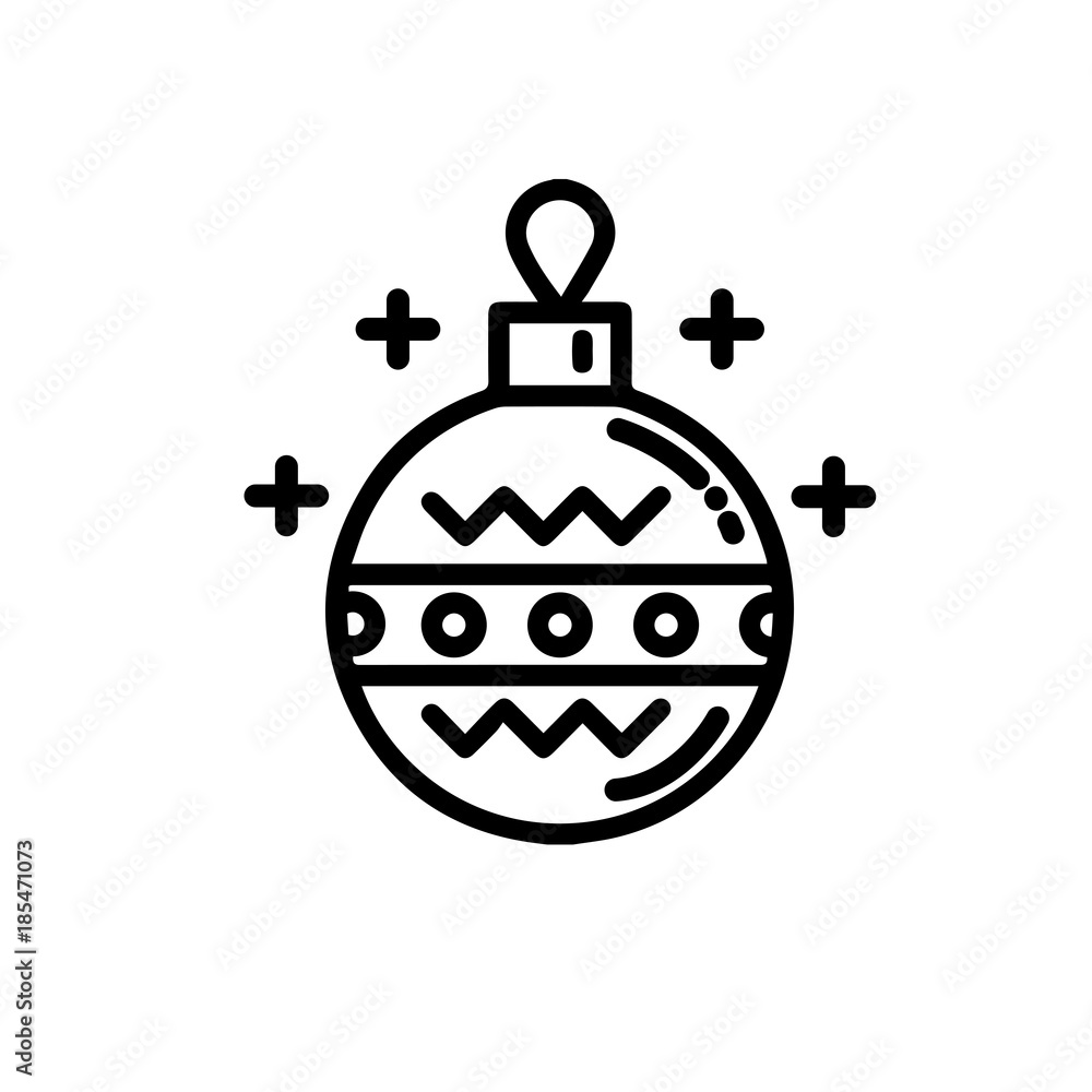 Fototapeta premium Bauble vector icon