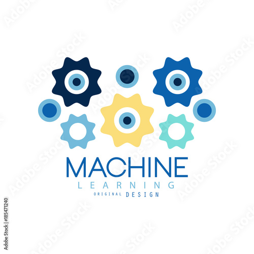 Machine learning process and data science technology symbol