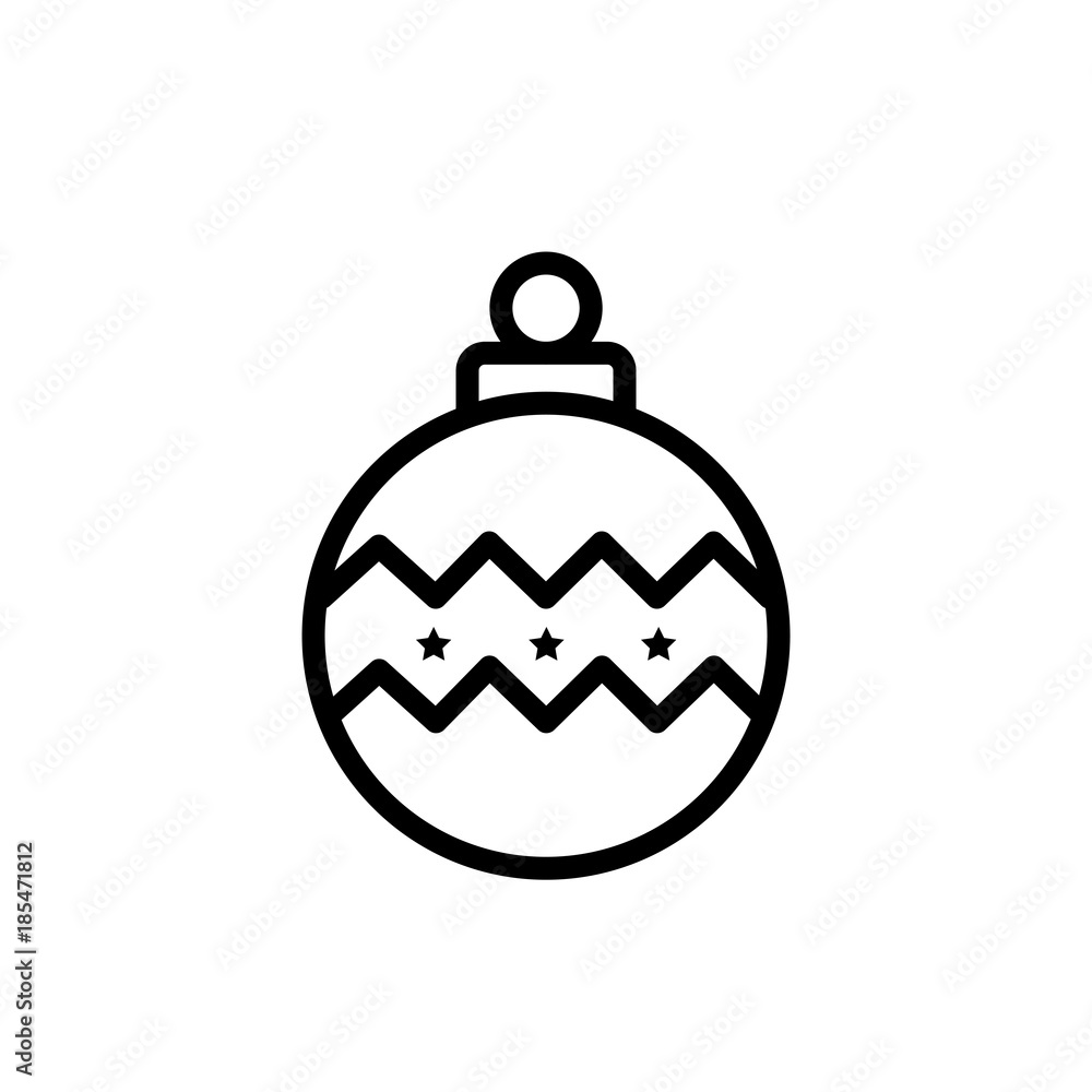 Bauble vector icon Bauble vector icon