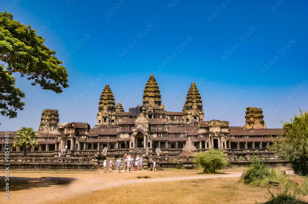 Temple of Angkor Wat in Siem Reap, Cambodia. Temple of Angkor Wat in Siem Reap, Cambodia.