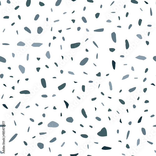 Imitation of the surface of the stone floor from granite particles. Semaless pattern. Vector illustration  