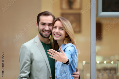 Young man and his happy fia...