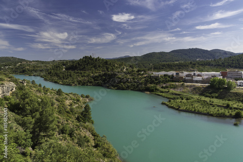 Mijares River in Ribesalbes  Castellon  Spain .