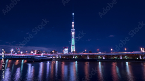 Tokyo cityscape Night light 3 © npstockphoto