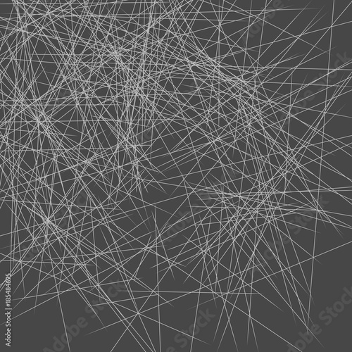 Abstract geometric art with chaotic scatter lines. EPS 10 vector