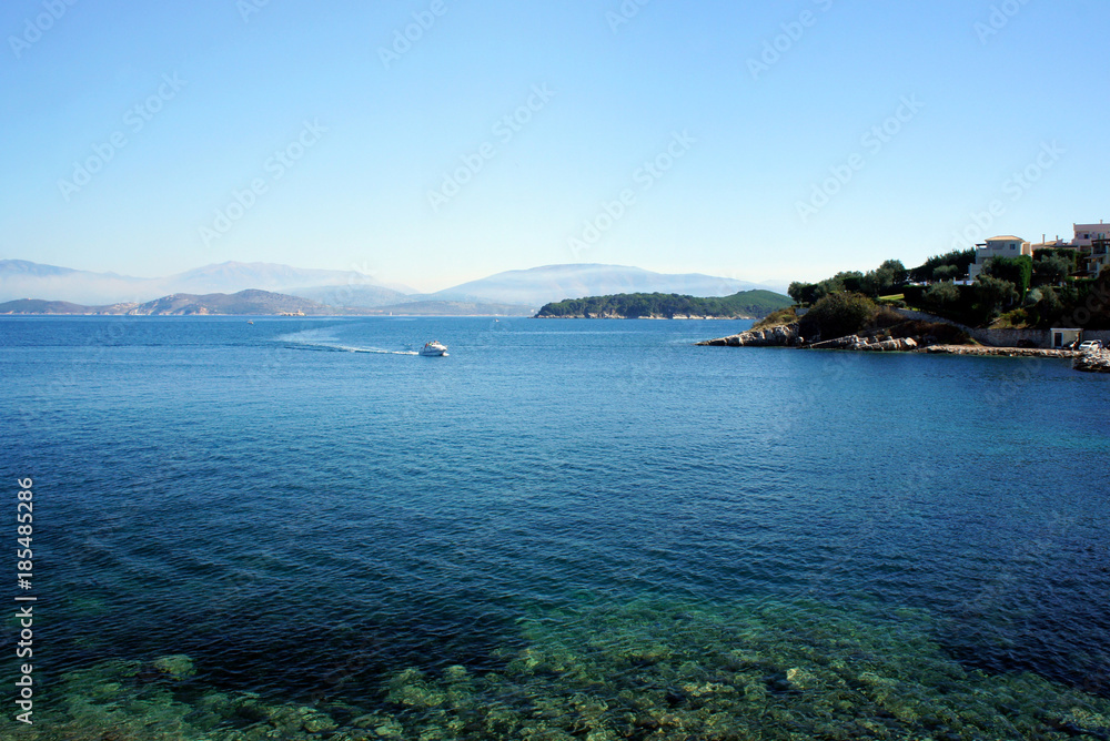 Corfu Island.Kassiopi Bay.
