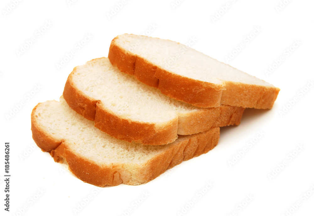 Sliced bread isolated on white background Sliced bread isolated on white background