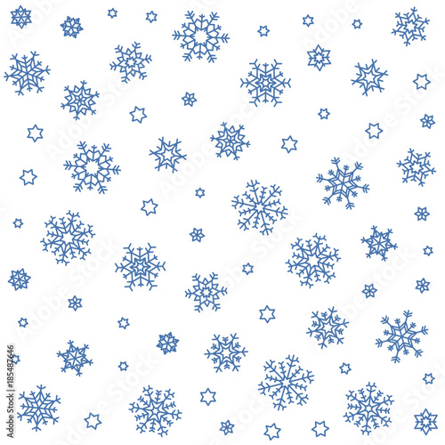 nahtloses Muster mit Schneeflocken