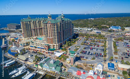 Принти на полотні Aerial view of Destin skyline, Florida in winter