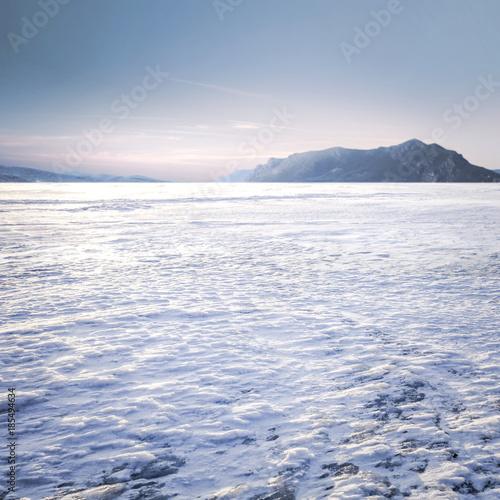 winter lake landscape 