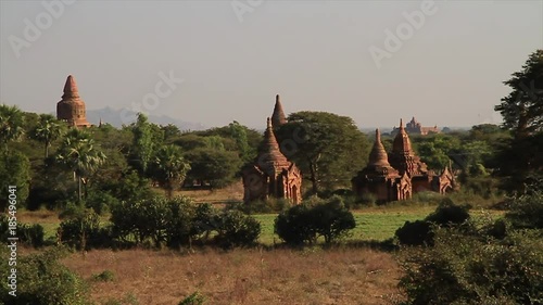 Travelling of pagodas in Bagan, Myanmar