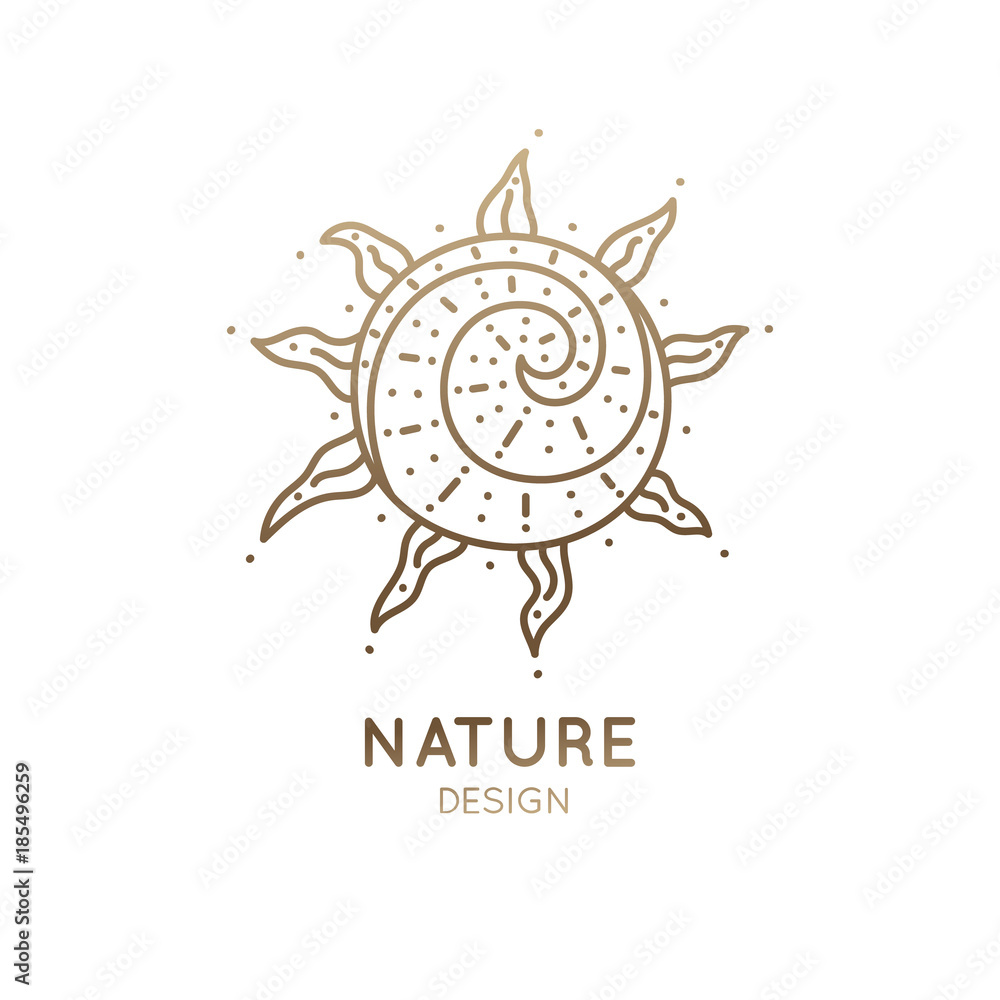Logo abstract sun
