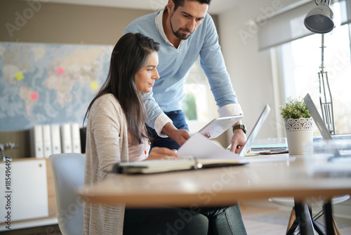 Business people working together in office