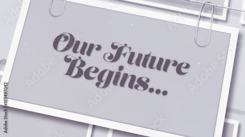 Gray Photo Clips Title