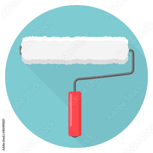Farbroller Flat Design Icon