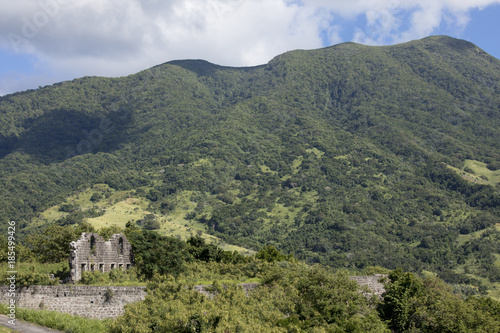 Wallpaper Mural Ruins of ancient fort on the island of St Kitts in the Caribbean. Torontodigital.ca
