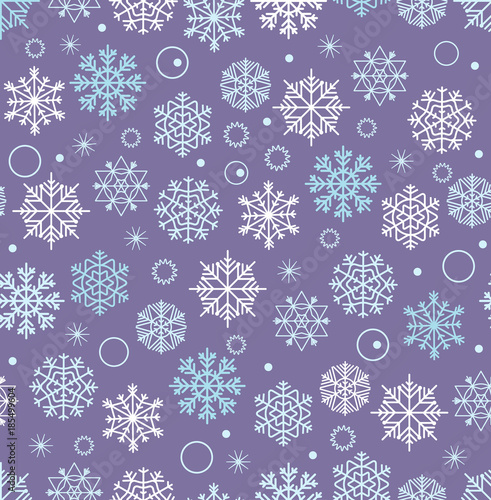 Abstract vector Christmas seamless background. Design vector elements. Winter season seamless pattern