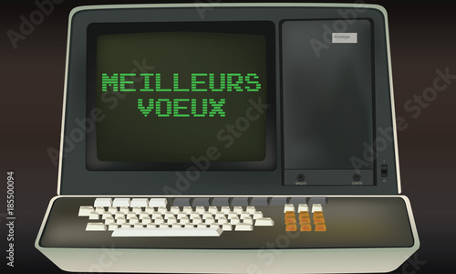 meilleurs voeux vieil ordinateur