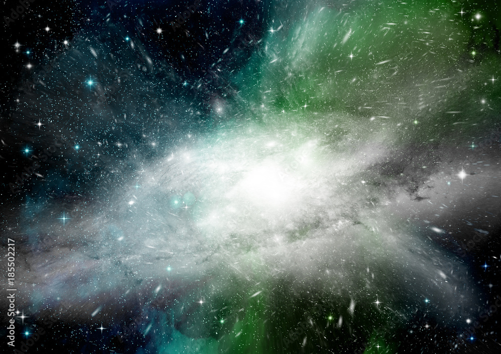 galaxy in a free space galaxy in a free space