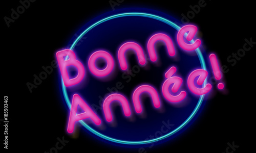 bonne année néon 80's