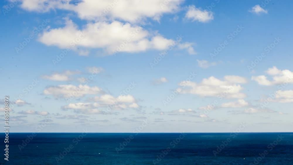 beautiful Timelapse of moving clouds over the sea. Vacation and nature beautiful Timelapse of moving clouds over the sea. Vacation and nature