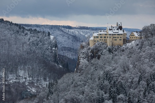 Schloss Werenwag im Oberen Donautal auf der Schwäbischen Alb