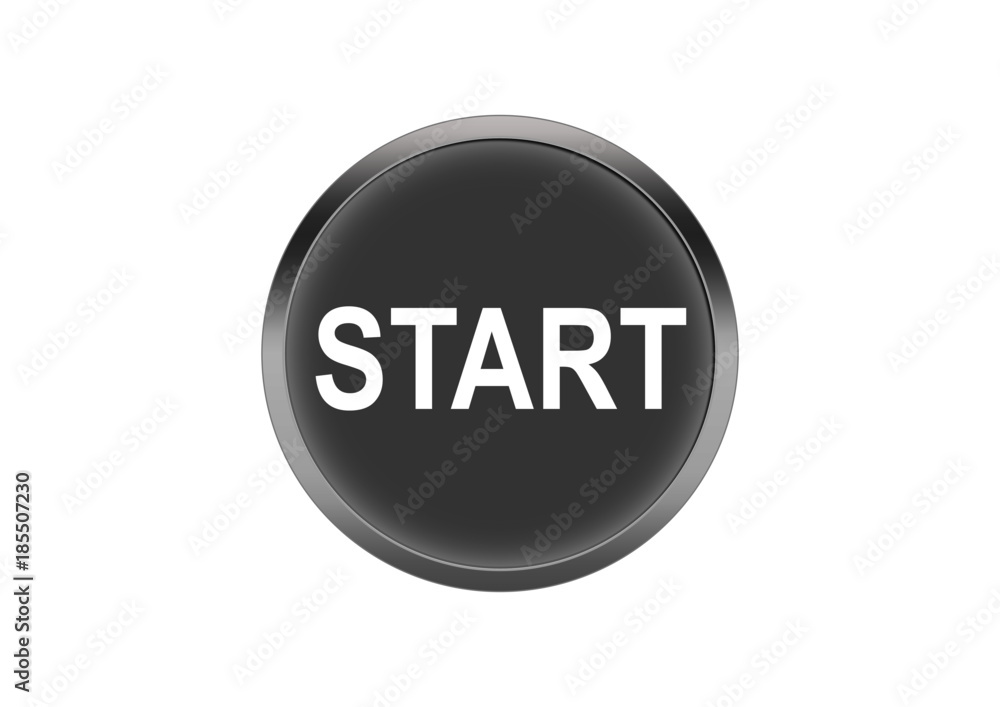 Button Grau Symbol Knopf Rund Start Button Grau Symbol Knopf Rund Start