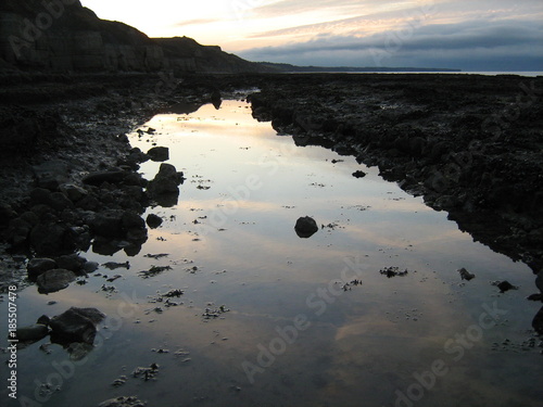 Küste zwischen Ste. Honorine des Pertes und Port-en-Bessin (Normandie, Frankreich) photo