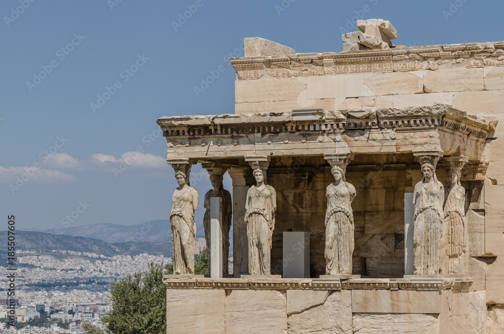 Fototapeta premium detail Erechteion in athen