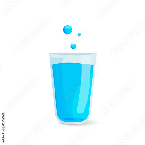 Glass of water icon. Vector illustration