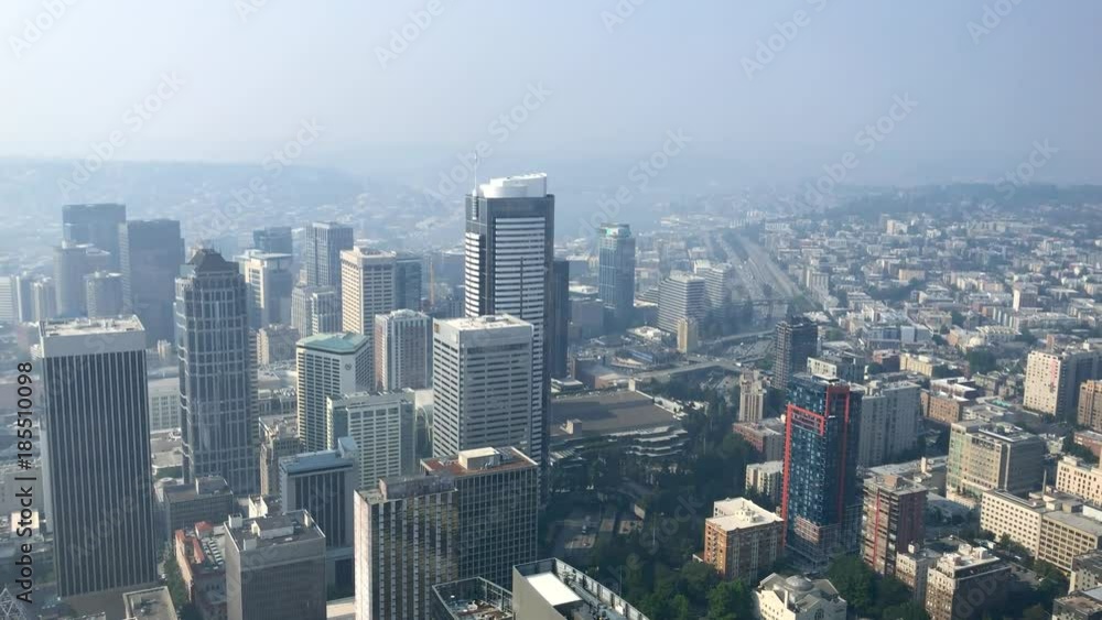 Aerial view of Seattle skyline, Washington Aerial view of Seattle skyline, Washington