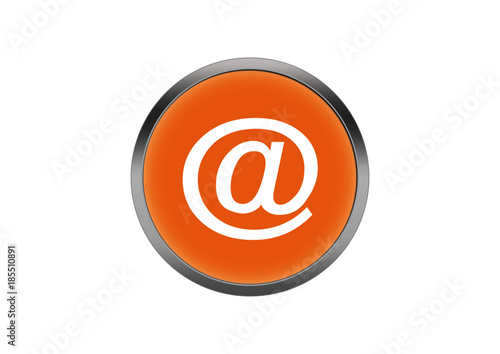 Buttonn Orange Symbol Knopf Rund
