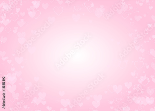 Lights and hearts on pink background. Valentine's Day card texture © volmon