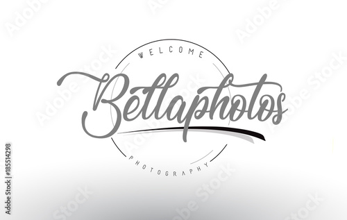 Quadro em tela Bella Personal Photography Logo Design with Photographer Name.